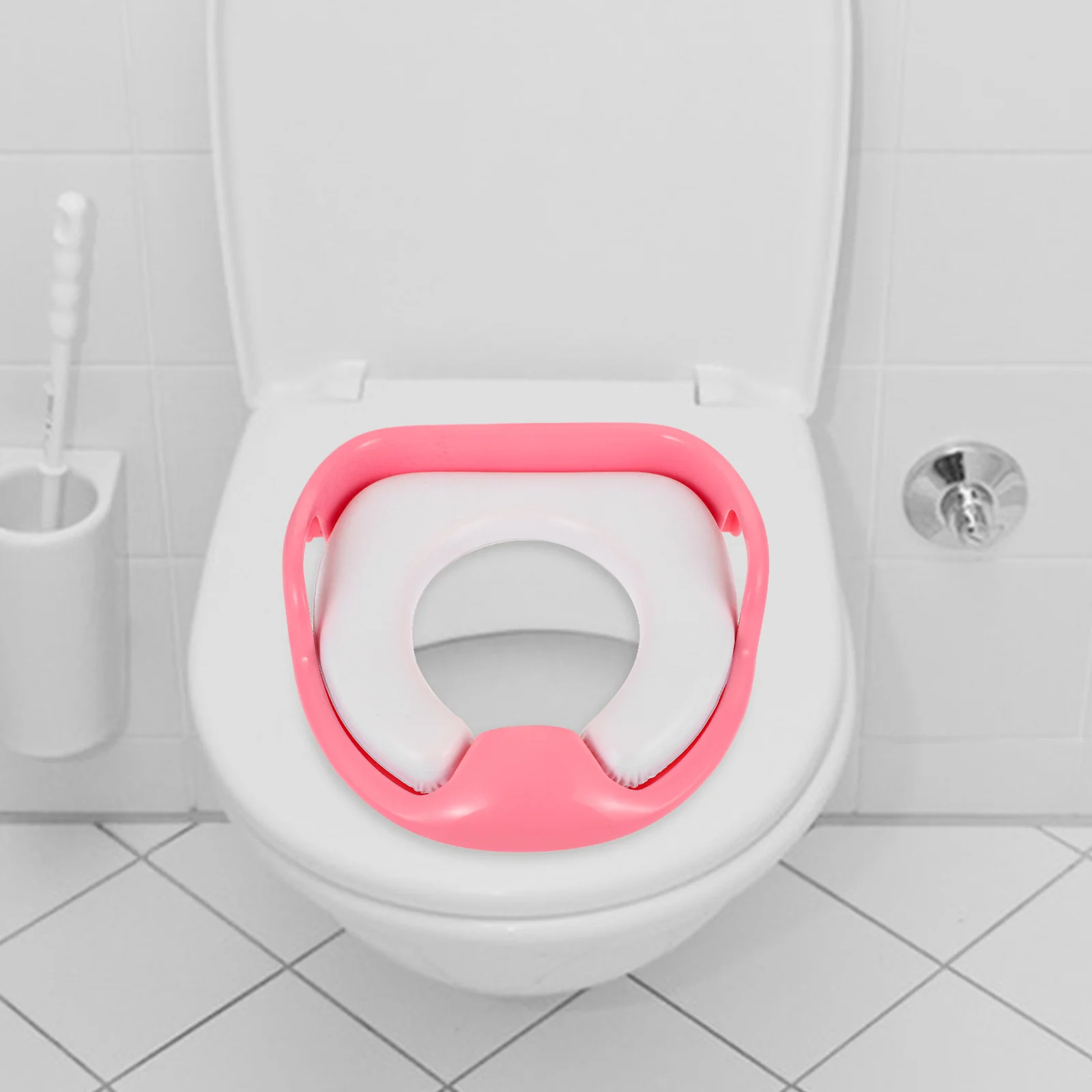 مقعد مرحاض للأطفال للتدريب على المرحاض، تصميم مريح، ثابت وخفيف الوزن، محمول، حلقة تدريب للأطفال الصغار، ملحقات مرحاض الأطفال