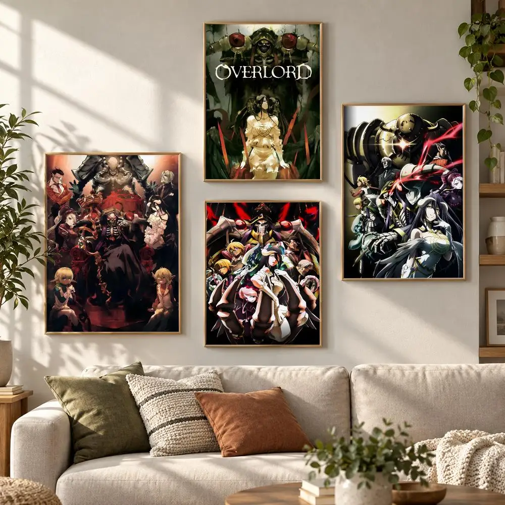 Anime Novel O-overlord Poster HD Waterproof Aesthetic Wall For Home Decor Trendy Durable Easy To Apply Art