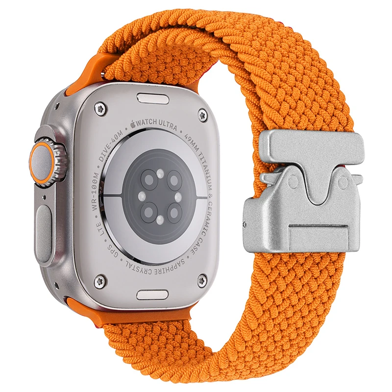 Geflochtenes Fallschirmarmband für Apple Watch Ultra 3/2 Band 49 mm 46 mm 45 mm 42 mm 44 mm 41 mm Nylonarmband iWatch 11 10 9 8 7 6 SE Gürtel