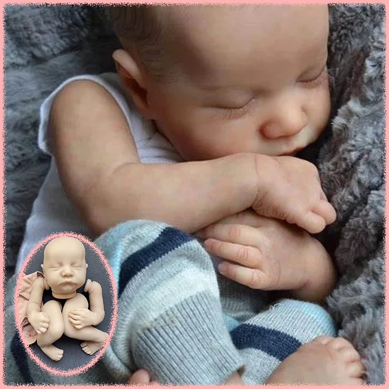 19Inch Levi Reborn Doll Kit Unfinished Unpainted Blank DIY Doll Parts Cloth Body Random eyes Collectible Art Doll
