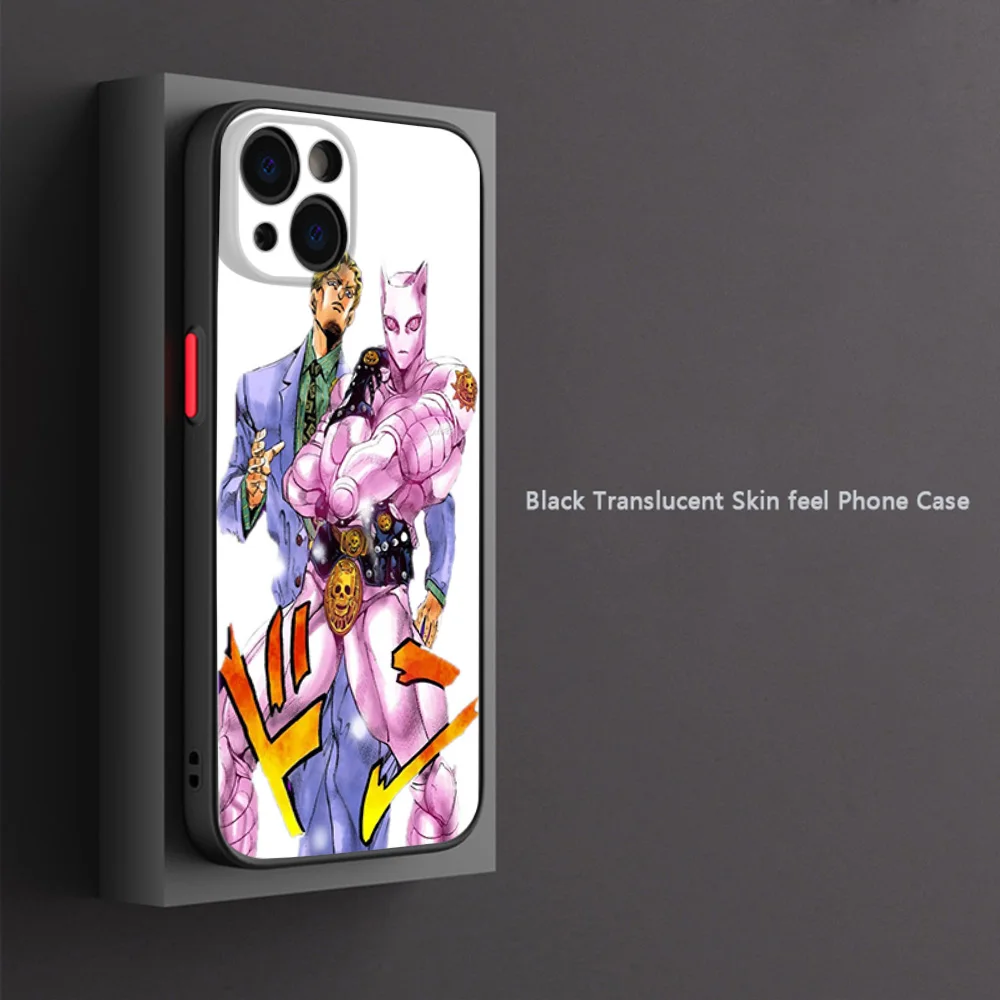 샤오미 휴대폰 케이스, 레드미 노트 9, 10 프로, 9t, 9t, 9c, 10a, 10c, 9s, 10s, 8, 7, 8t, 9i, 죠죠의 기묘한 모험, 블랙 반투명 커버