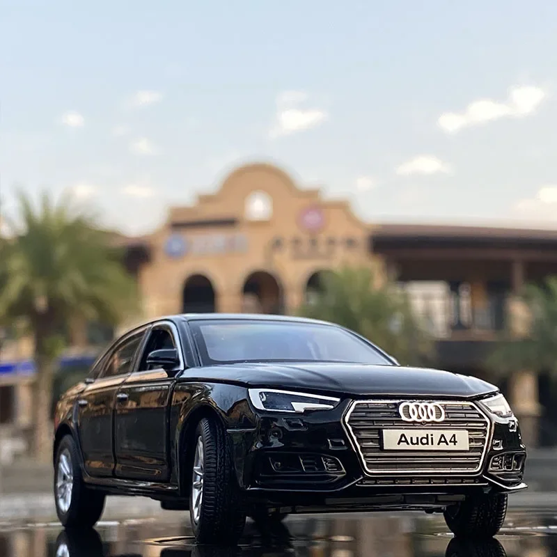 Nuovo modello di auto in lega AUDI A4 1:32 diecast e veicoli giocattolo modello di auto in metallo collezione di simulazione suono e luce regalo