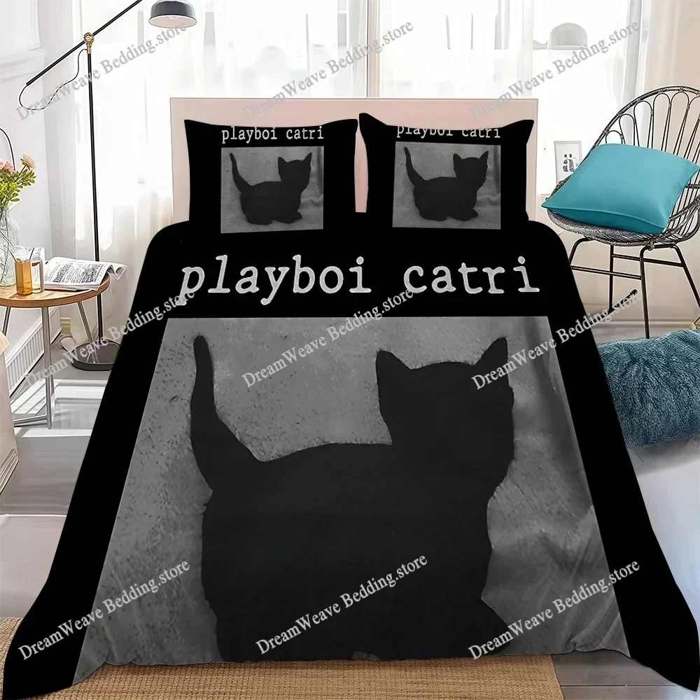 

Rapper Playboi Carti Music Duvet Cover Set Home Style Bedding Soft Laundry Cotton Bed Student Dormitory Gift