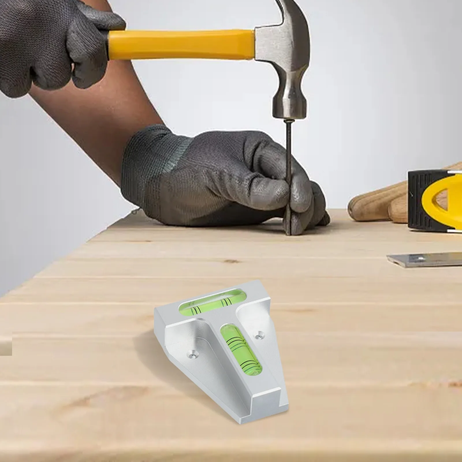 Accuracy Tool As Shown In The Figure Magnetic Level Double Bubble Design Easy Adjustments Lightweight And Portable
