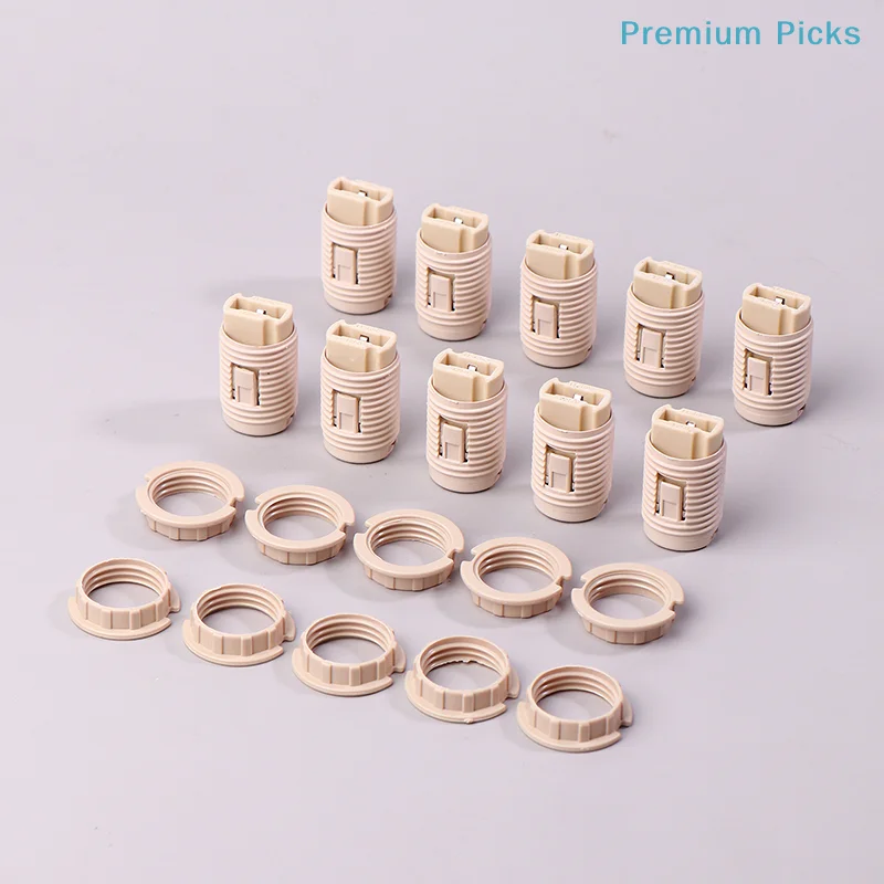 10Pcs G9 Lamp Holder Ring Lamp Bases G9 Lamp Socket With Plastic Shell Ceramic G9 Lamp Holder With M10 Plastic Bracket Lighting