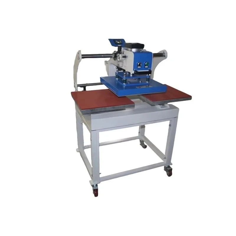 Automatic Double-Station Heat Transfer Machine 60x40cm with Top Heater Platen Combo New Label Printer