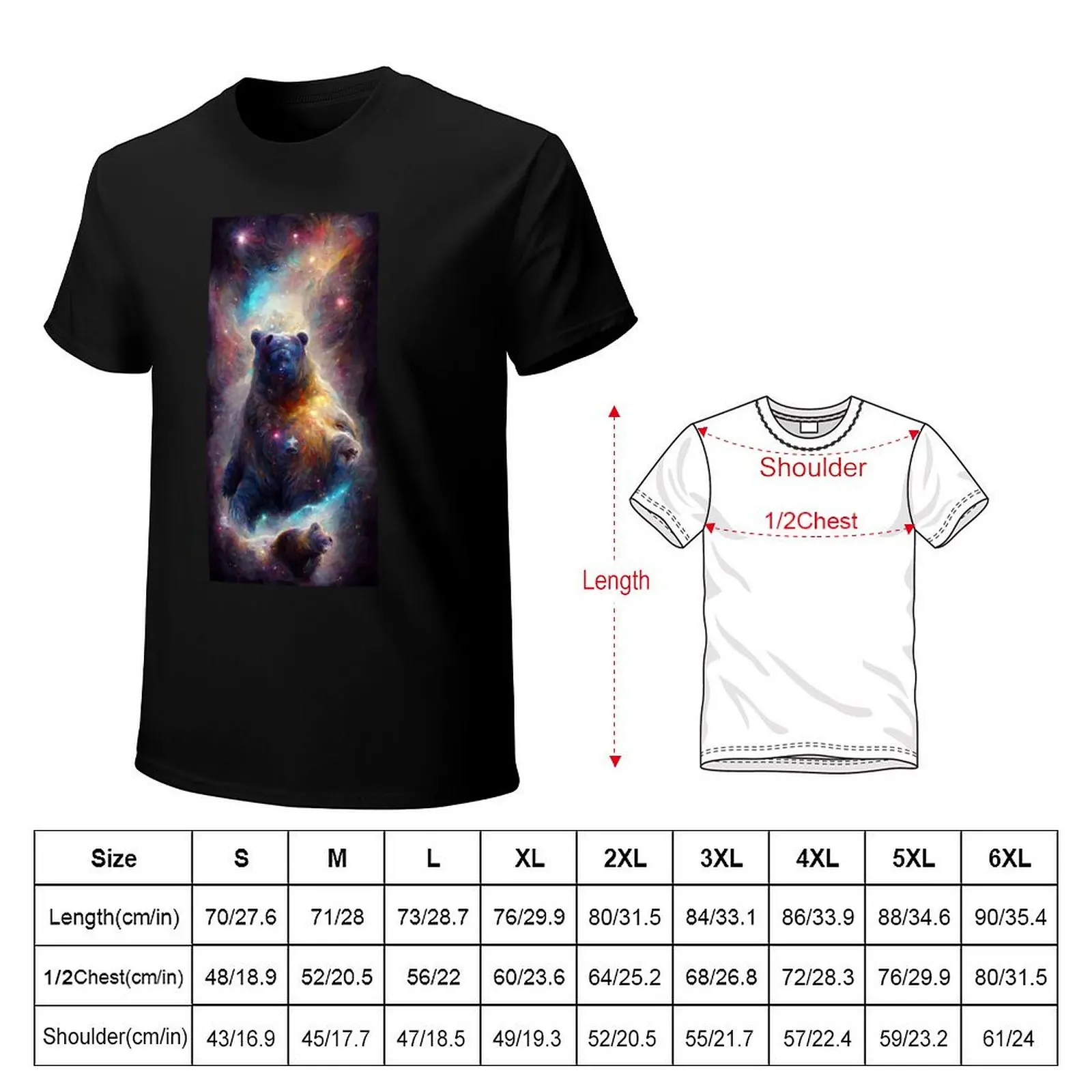 Big Dipper - Space Bear T-Shirt Quick Dry Outdoor Sports T-Shirt