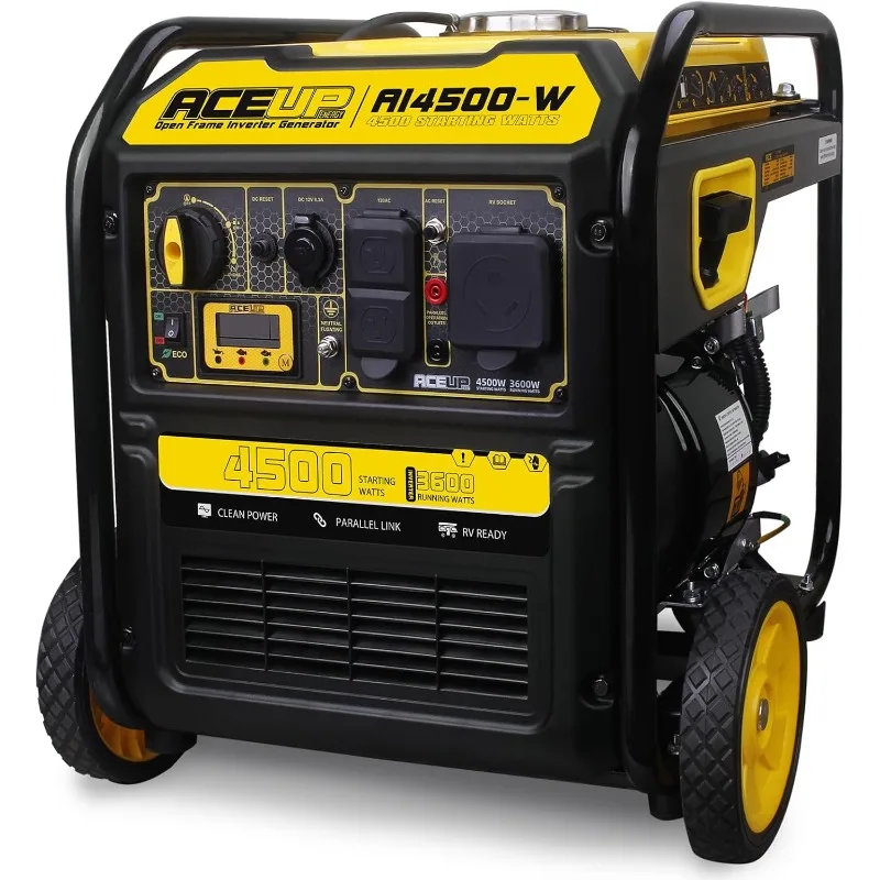 Aceup Energy 4500 Watt Gas Powered Generator, Inverter Portable Generator 223cc for RV Camping Home Use, EPA Compliant