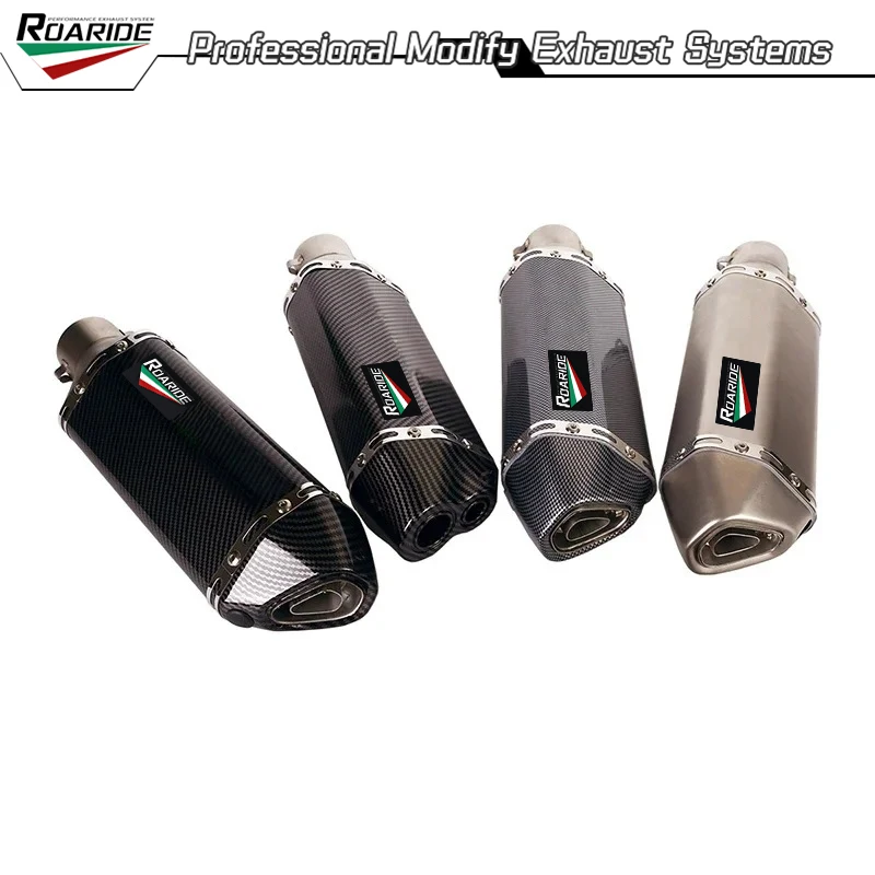 Motorrad-Auspuffanlage Mid Connect Rohr 51 mm Edelstahl-Schalldämpfer mit DB Killer für Honda CB500F CBR500R 2013–2015