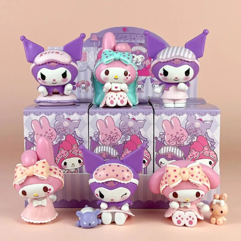 

Sanrio digital blind box Linda Kuromi My Melody digital toy pajamas series children's home decoration Christmas gifts blindboxes