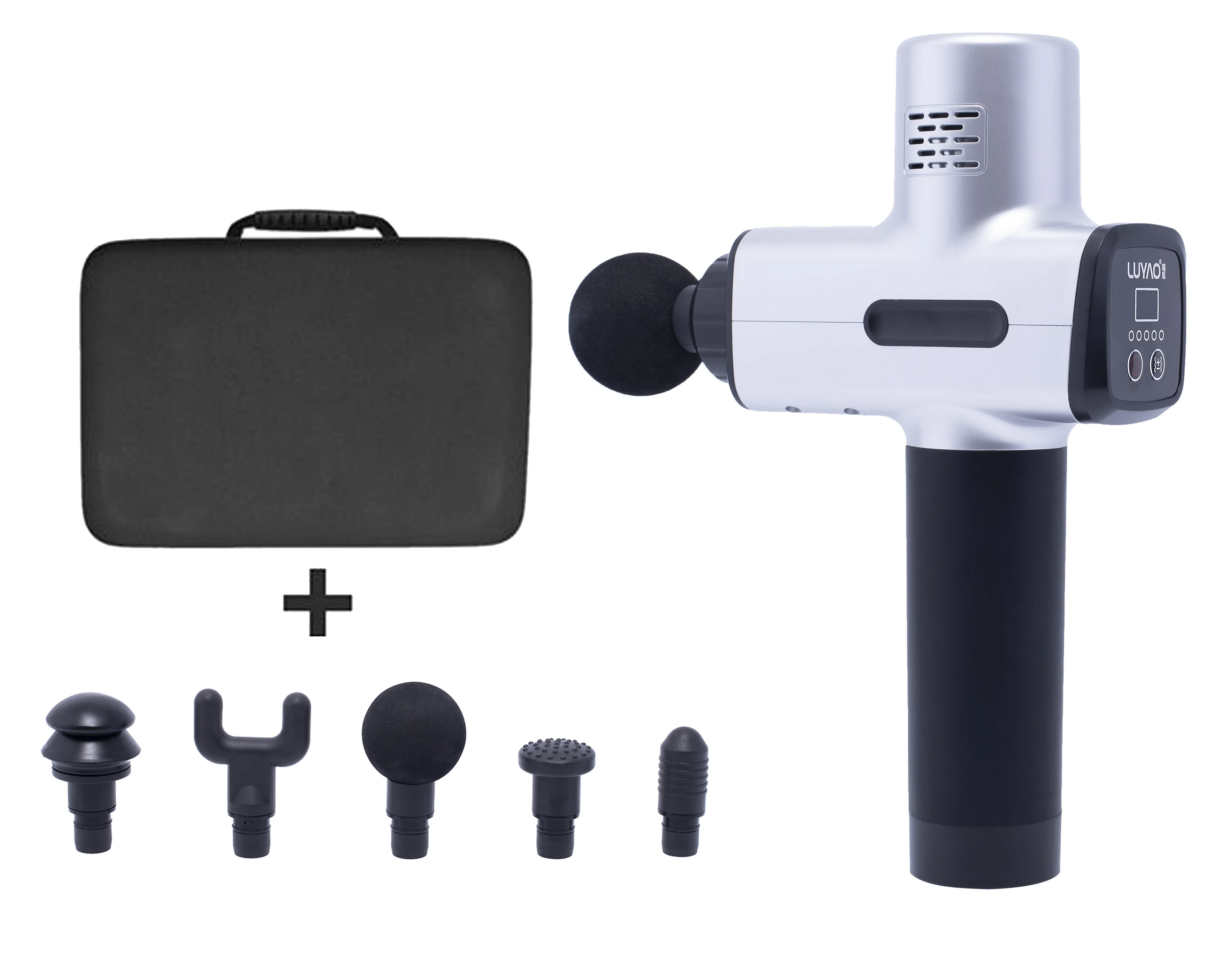 Smart Library DACORM LY-685A Massage Gun Tissue Vibration Body Relaxation Percussion For Head