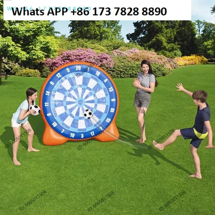 Genuine inflatable target football shot dart plate sticky music children's throwing toy 52307