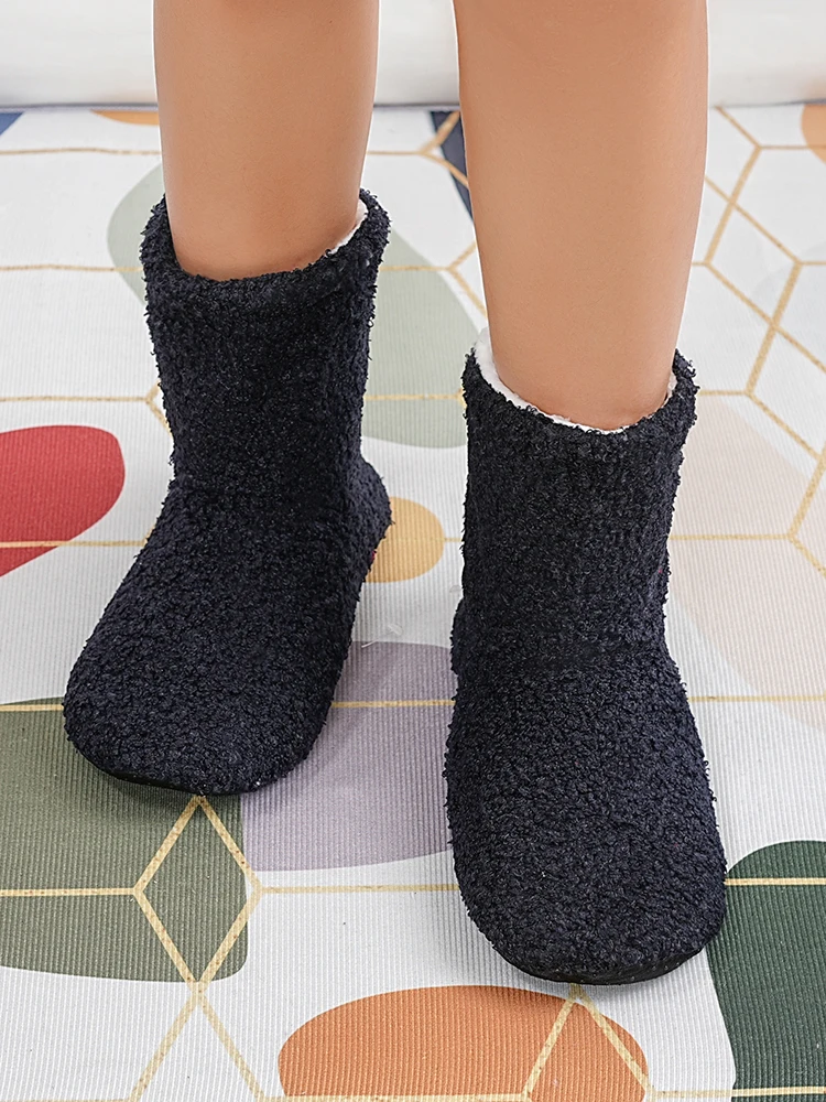 Mntrerm Winter Wärme postpartale Hausschuhe für Frauen Innen boden ruhige Idee Stoff weiche Baumwoll stiefel für Paare – Detail 13