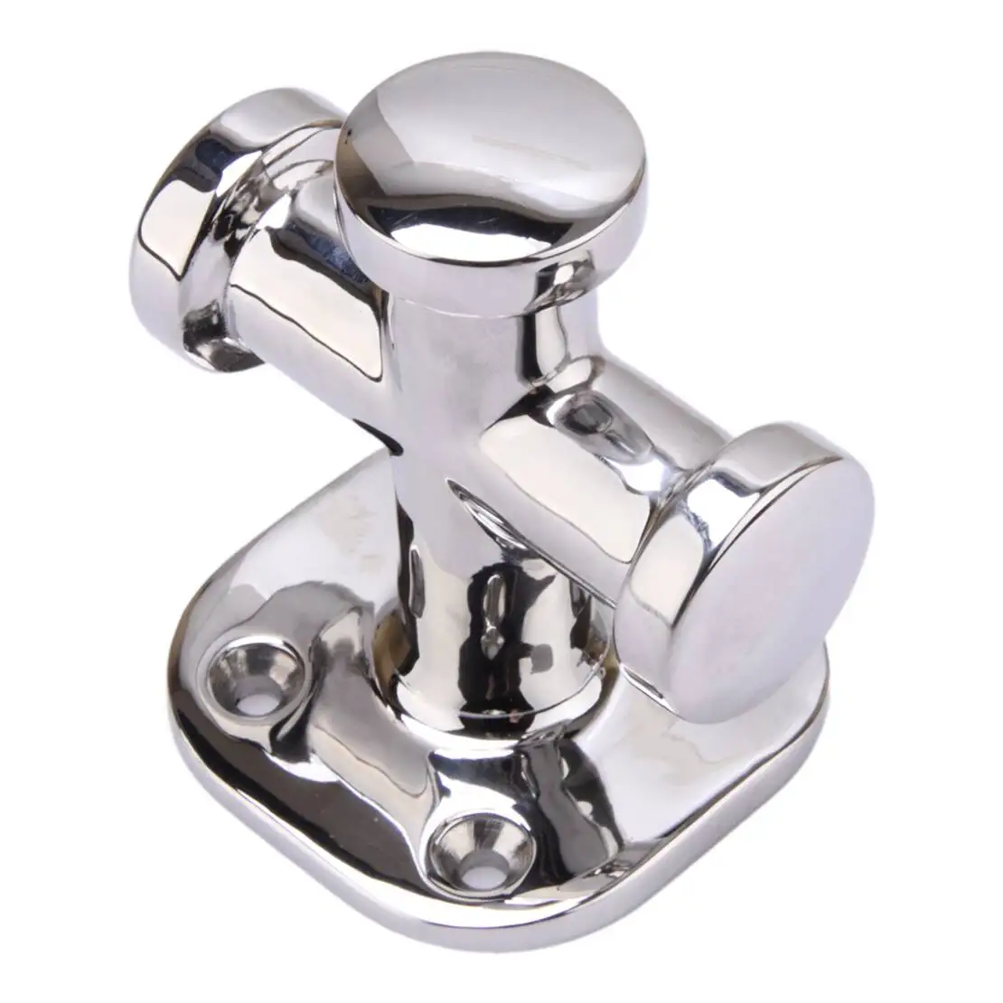 

63mm Marine Boat 316 Stainless Steel Deck Single Cross Bollard Mooring Bitt Cleat Silver