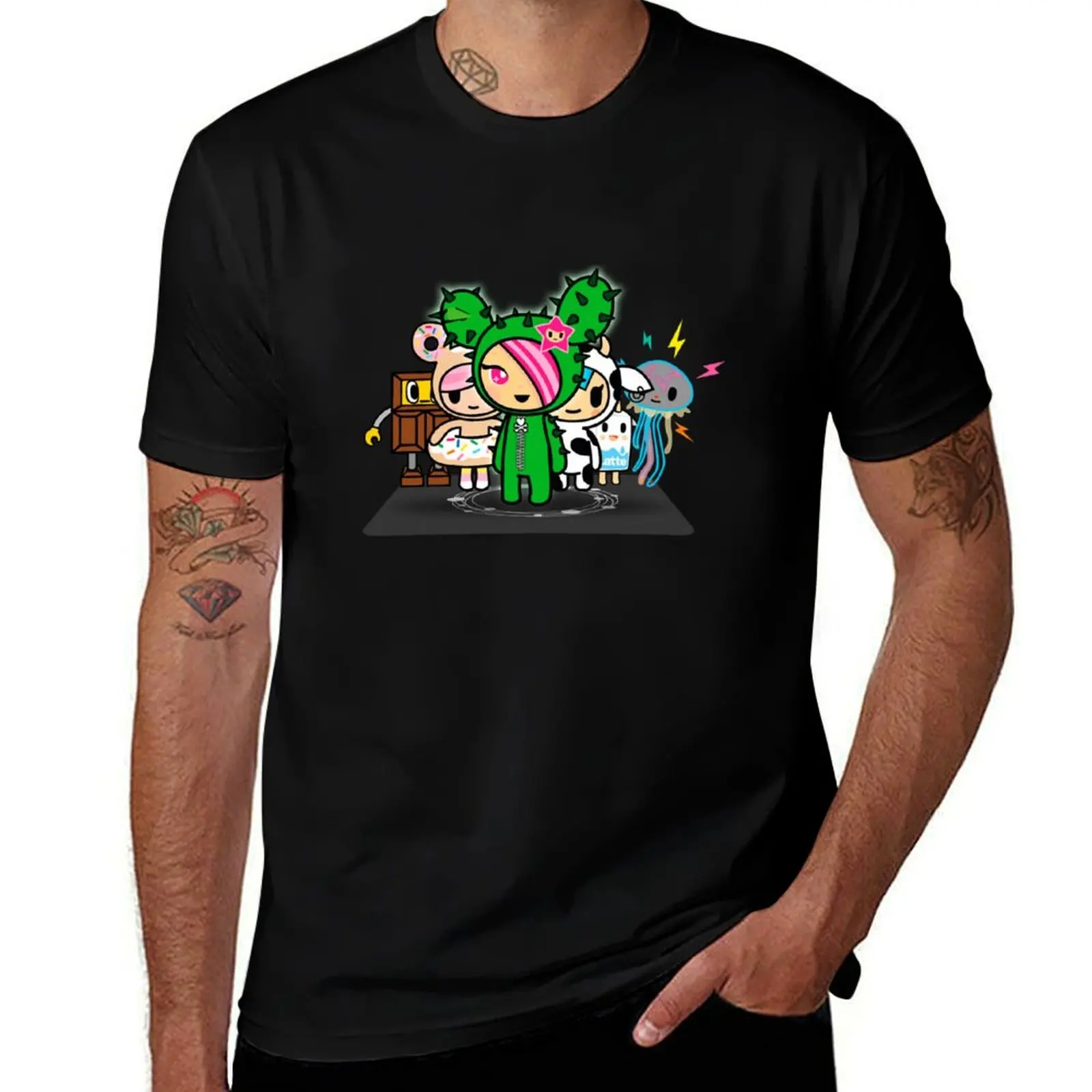 Футболка sweets friends tokidoki, футболка больших размеров с короткими рукавами