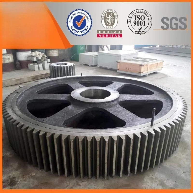Запасные части для шахтного оборудования, зубчатое колесо большого диаметра, высококачественное литье из шпора, большое зубчатое колесо