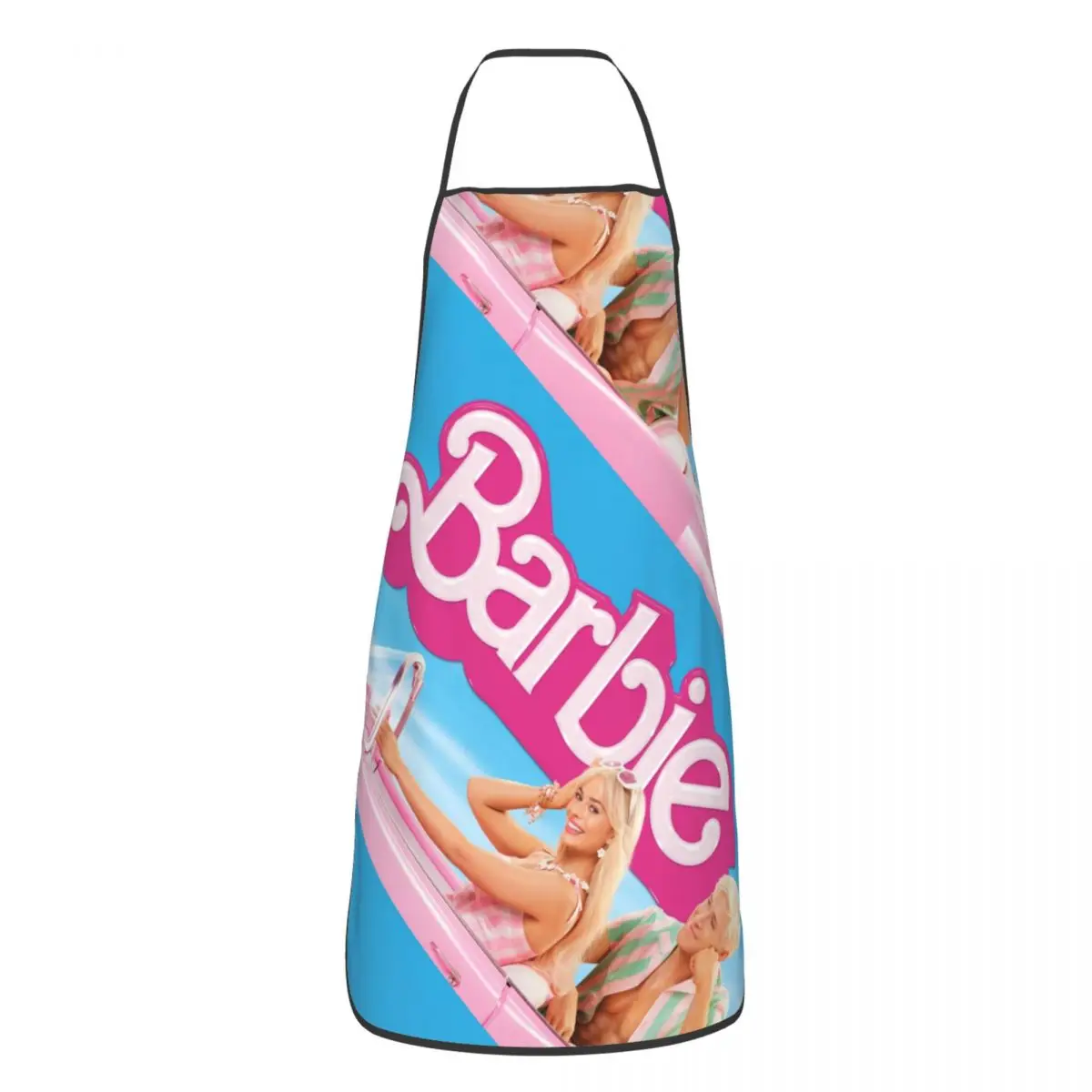 Custom Unisex Barbie Bib Apron Adult Women Men Chef Tablier Cuisine for Kitchen Cooking Painting