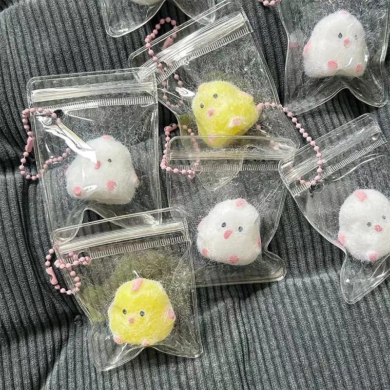 1pc Cute Chick Squeeze Stress Relief Toy Soft Mochi Toy Cartoon Slow Rebound Toys Decompression Squishy Toys For Kid Adult Gifts