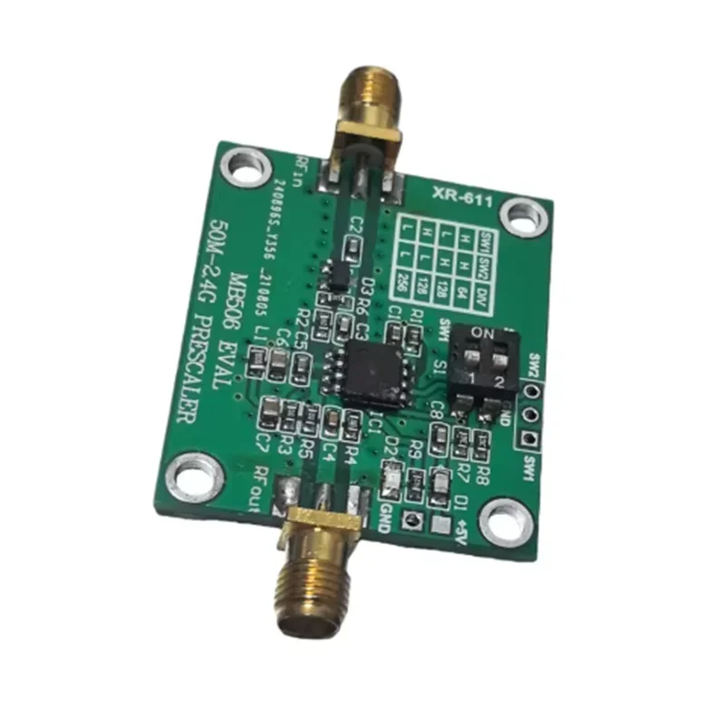 MB506 EVAL Module 50MHz-2.4GHz Microwave Prescaler 64 128 256 2.4Ghz Prescaler