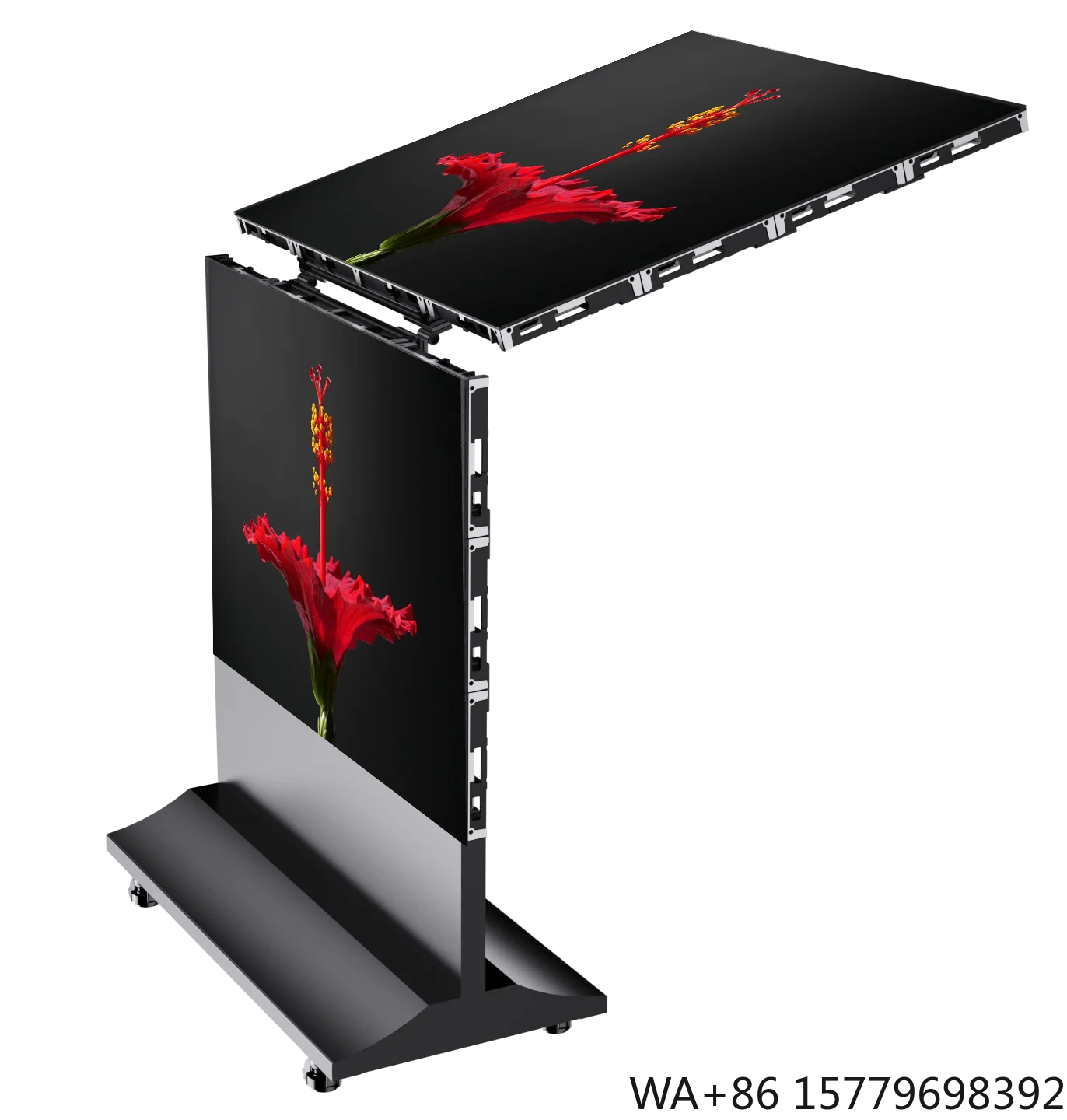 PH2.6 P2.6 Floor Standing Indoor Wheeled Foldable High Quality SMD LED Display 800cd 2-Year Warranty