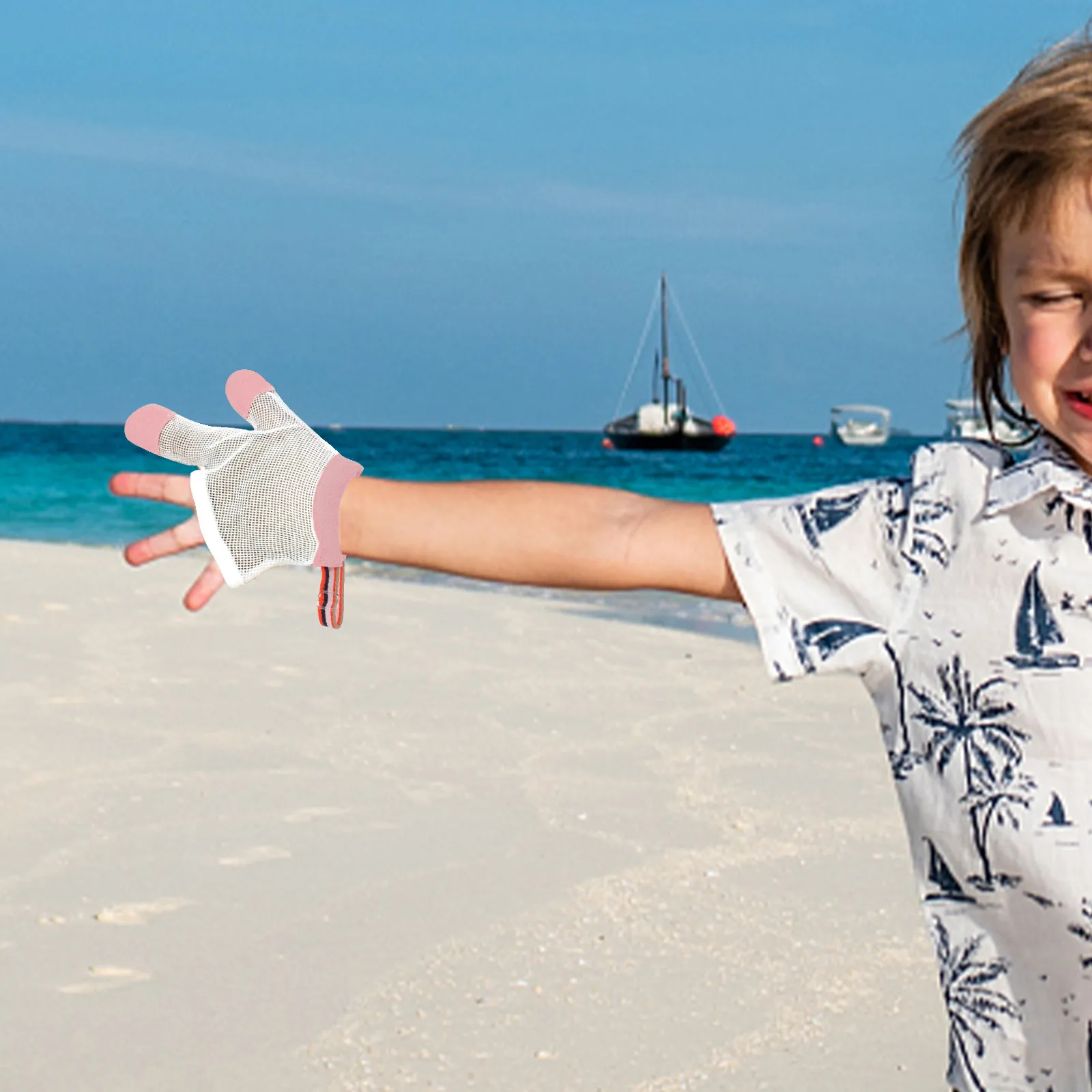 

Пара защитных перчаток для пальцев младенцев от сосания пальцев и кусания, мягкие дышащие накладки для рук, уход за малышами