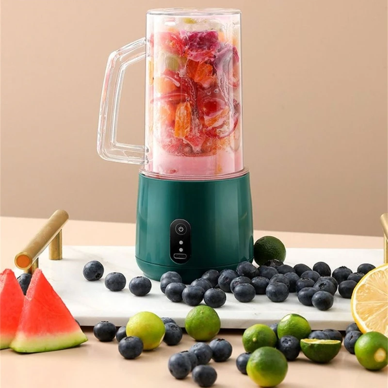 

Portable Blenders Cup Juicer Fruit Mixers 2500mah USB C Rechargeable Smoothie Juicer Cup Juice Maker for Sports Travel Home