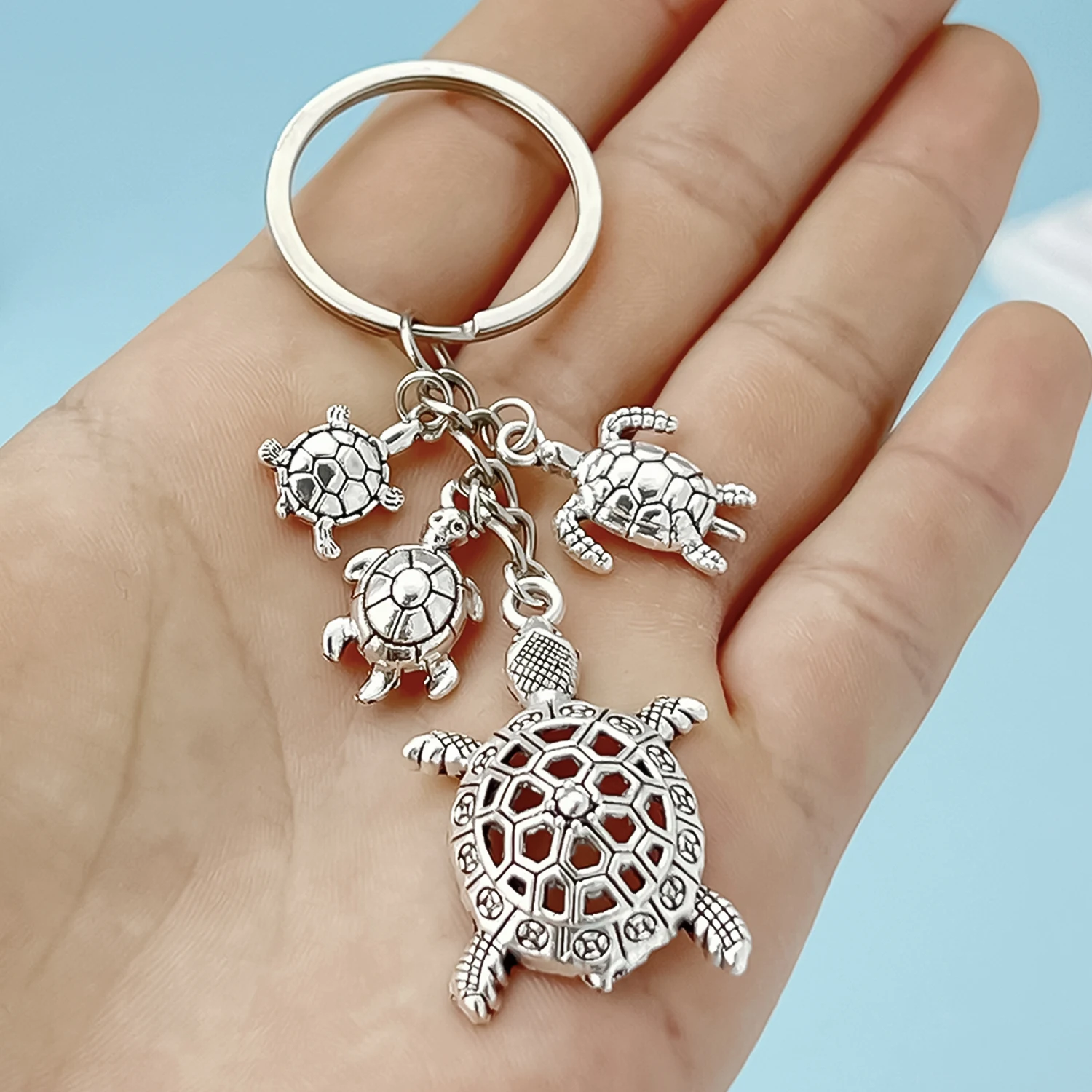 1pc Marine Organism Sea Turtle Keychain For Men Car Bag Key Decoration Accessories Perfect for Gifting and Everyday Use