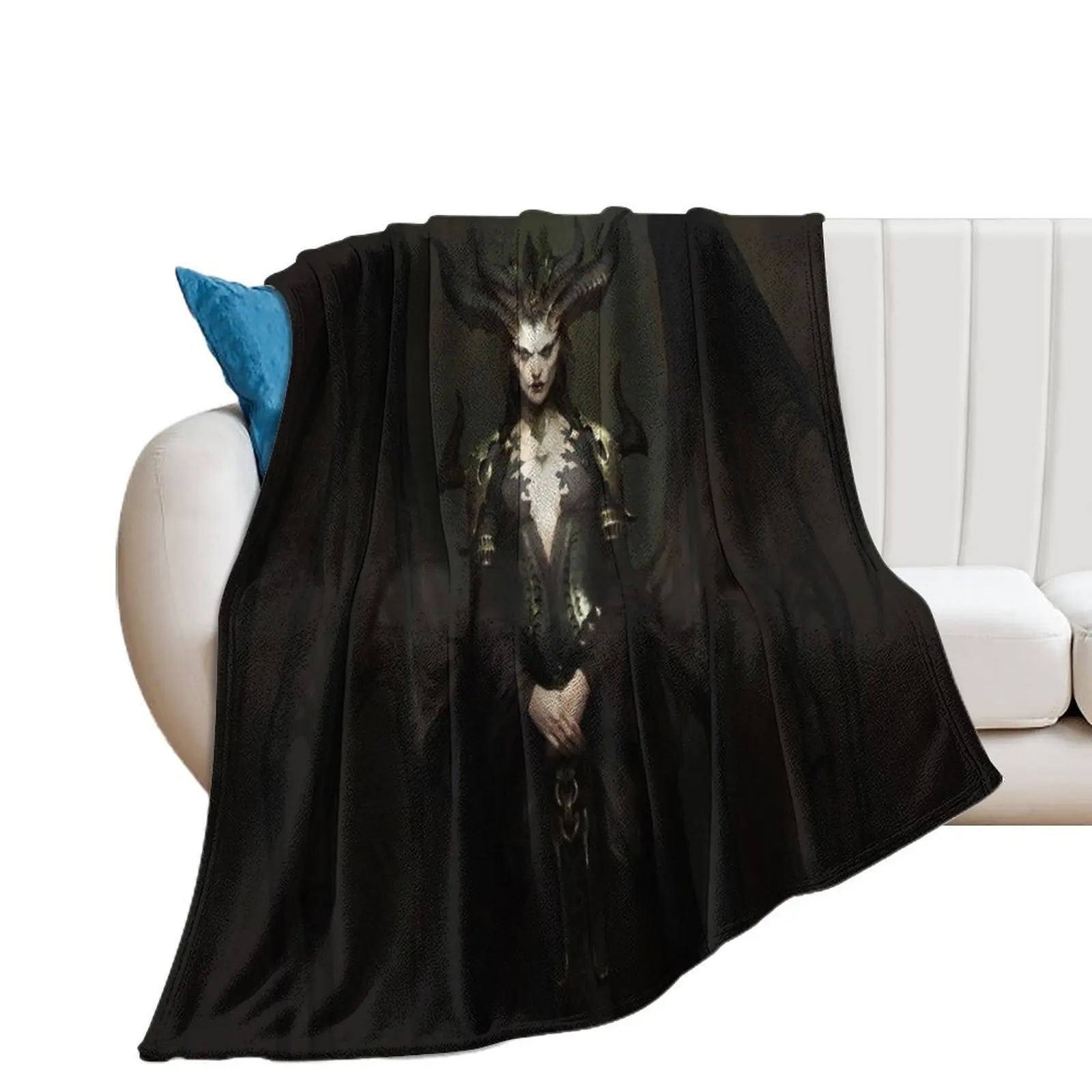 Diablo 4, BOOOOOM Throw Blanket Blankets For Bed Thin Blankets