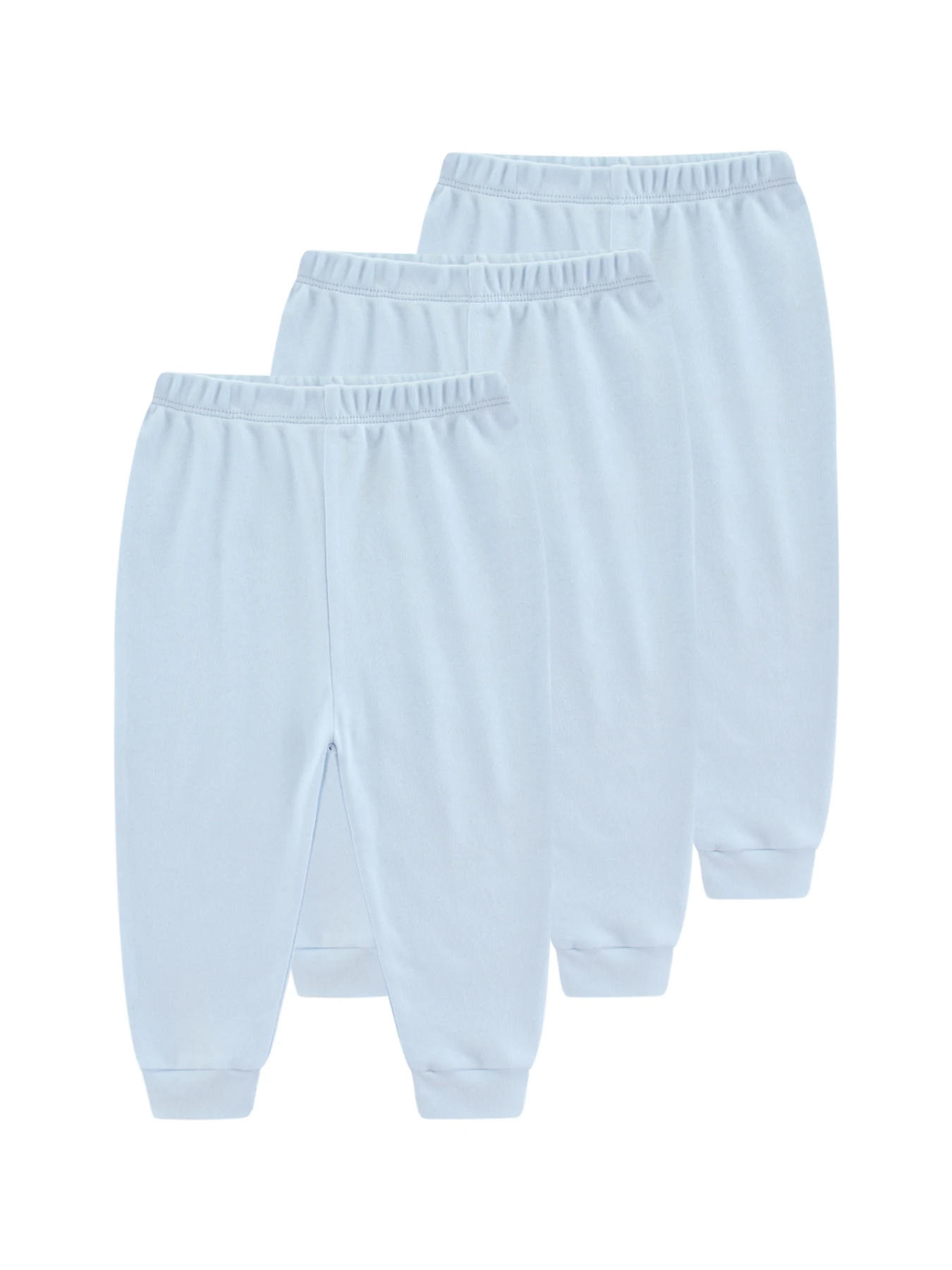 3-teilige Vier-Jahreszeiten-Hose für Babys, Jungen und Mädchen, 100 % Baumwolle, Neugeborene, 0–24 Monate, einfarbig, Säuglings-Outfits