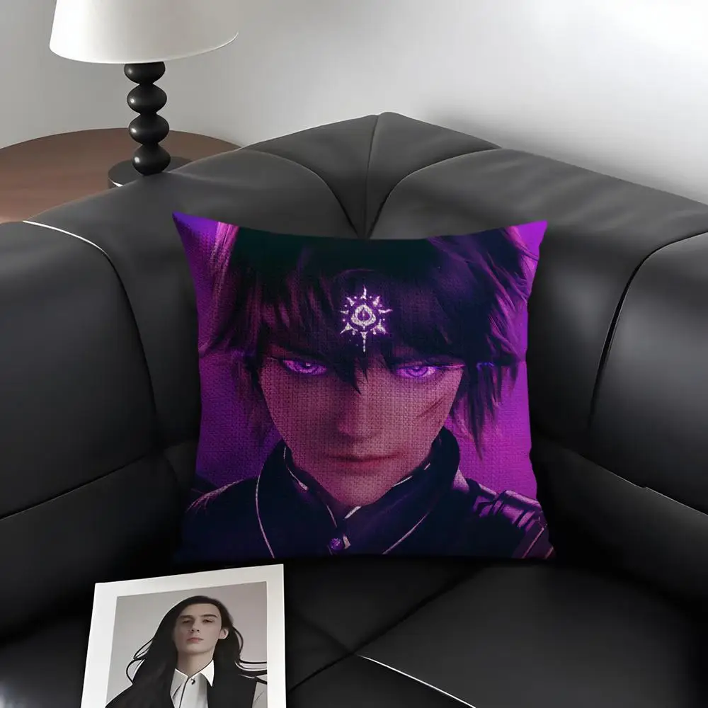 الإلهي ختم العرش كيس وسادة الكتان الطبيعي النسيج العضوي على الوجهين الطباعة أريكة ديكور المنزل هدية غطاء الوسادة #3