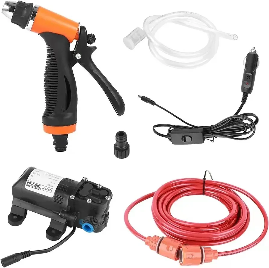 Car Wash 12V High-pressure Water Pump Portable Car Wash Water Gun Set