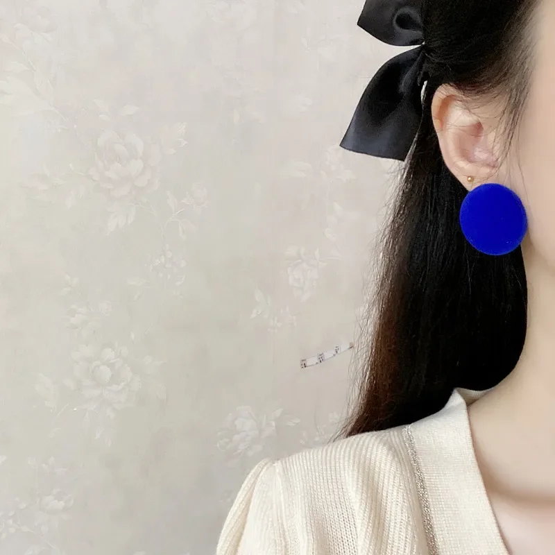 French Blue Earings Jewelry Accessories Girl Dangle Earrings 2022 Trend