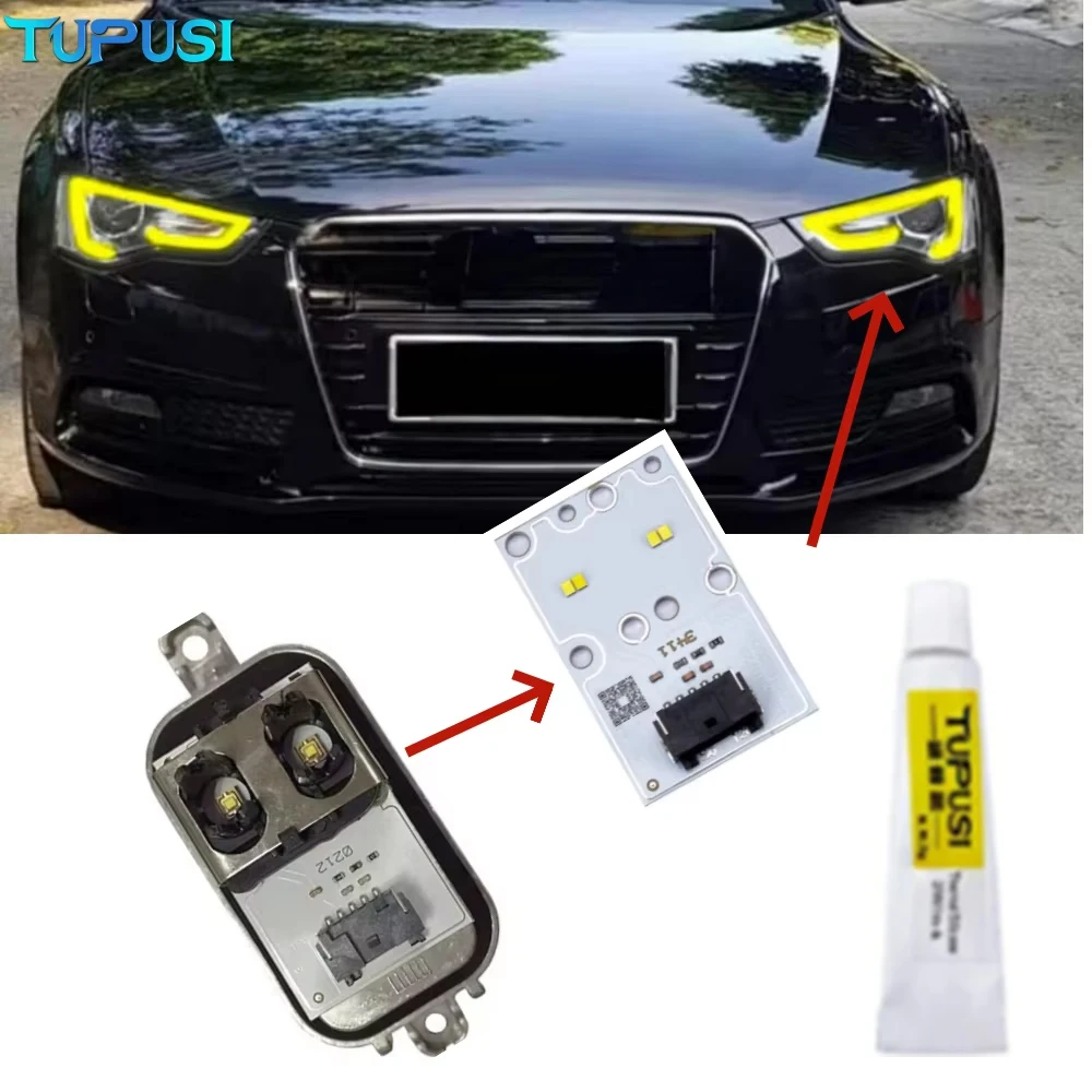 

Yellow Red Blue For Audi A5 S5 2012-2015 LED DRL Boards Daytime Running Lights LED Circuit Board Light Source Board Microchip