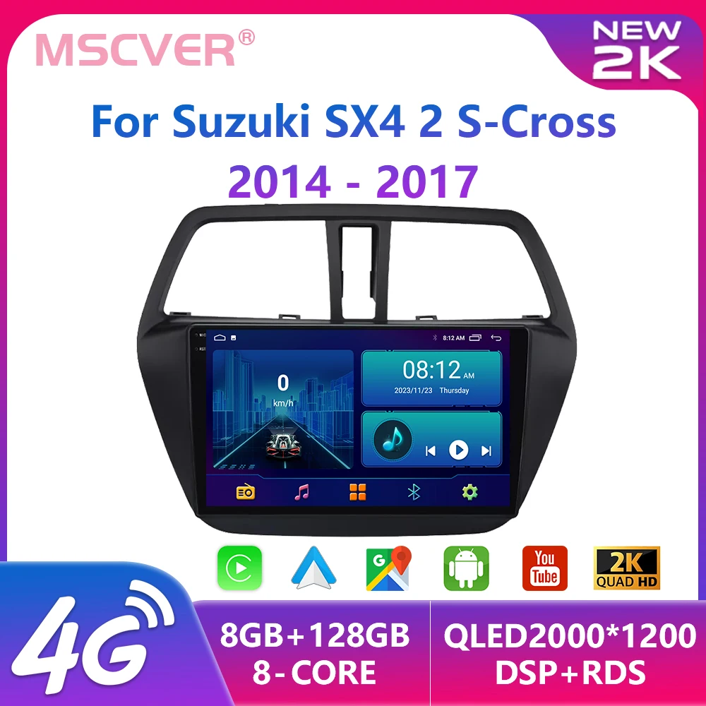 

Android 13 Car Radio Multimedia Video Player For Suzuki SX4 2 S-Cross 2012 - 2016 Auto Stereo GPS Navigation 2K Screen Carplay