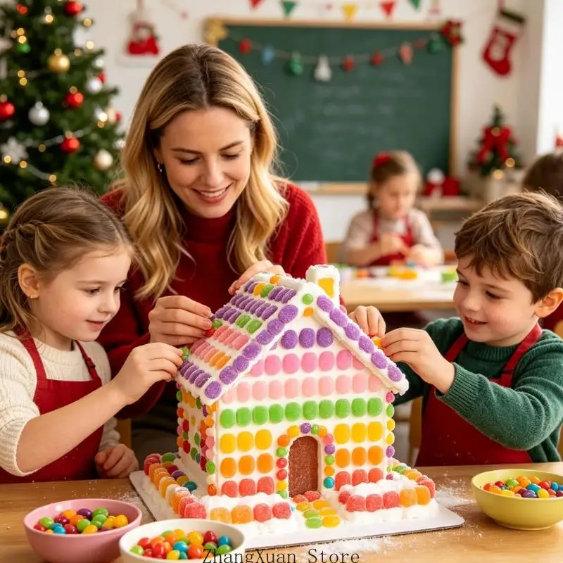 Dekorationen Süßigkeiten-Stil aus Harz für Weihnachten, DIY-Feiertagsdekorationen, 3 x – Detail 5