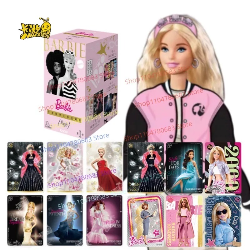 

Коллекционная карточная игрушка KAYOU Genuine Barbie Card Dream Without Boundaries Series True I Pack SE Bright Gemstone Cartoon Fashion Collection