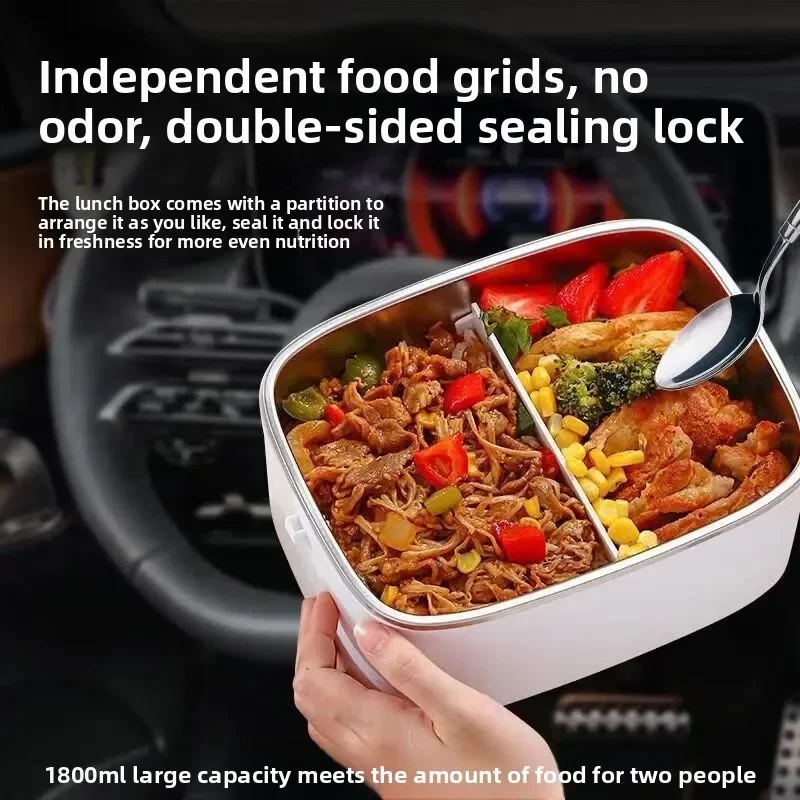 

Надежная автомобильная микроволновая печь 1.8 л, 12В/24В, с безводным нагревом, многофункциональная автомобильная кастрюля для приготовления пищи