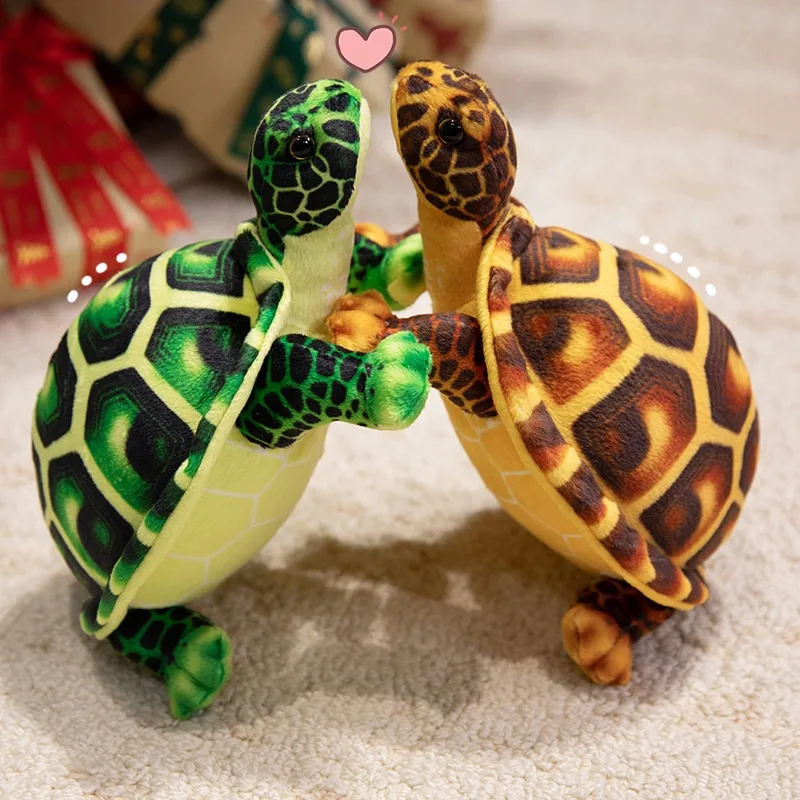 25 cm gesimuleerde schildpad knuffel zachte levensechte schildpad gevulde pop schattige pluche sierkussen verjaardagscadeaus kinderen jongen