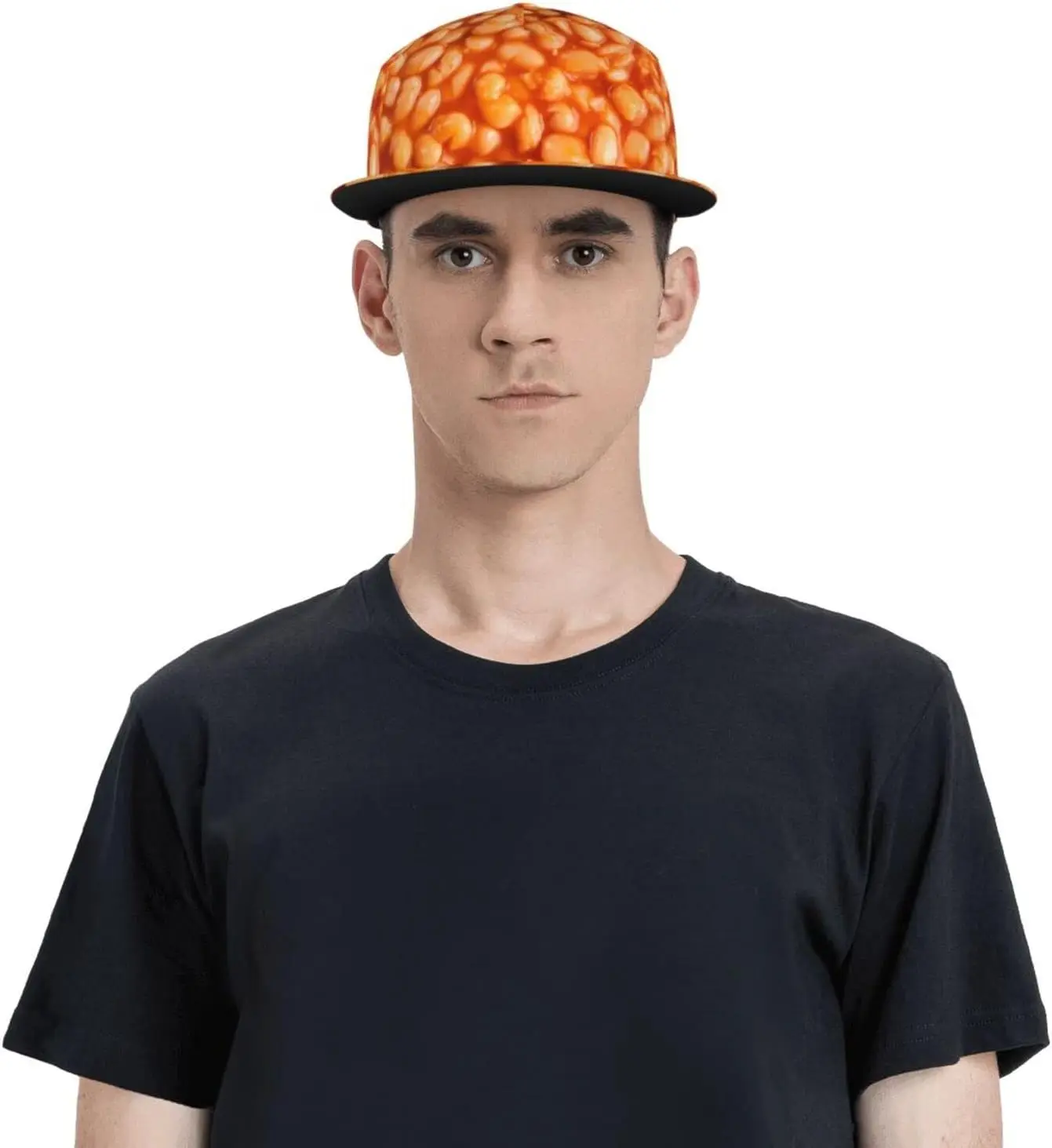 Gorra de béisbol con estampado divertido de comida para adolescentes, gorro con Cierre trasero, estilo Hip Hop, plano, ajustable