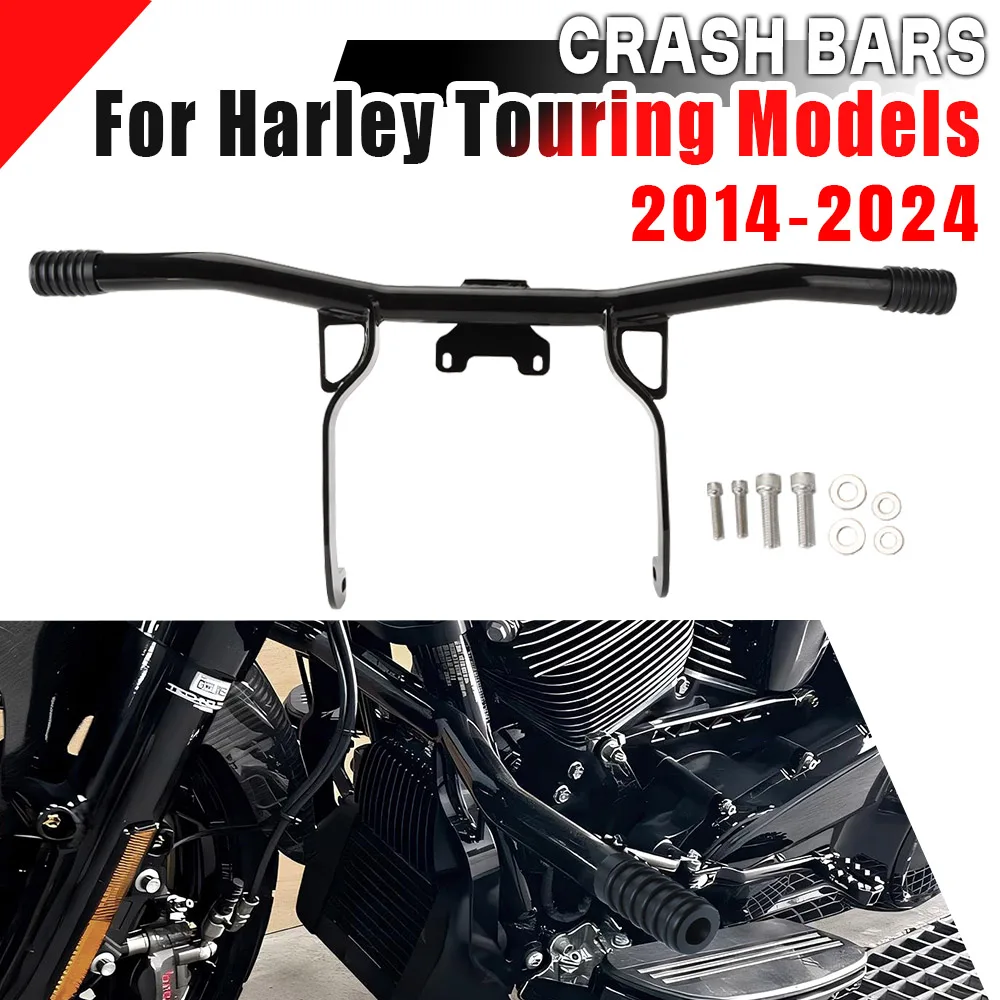 

For Harley Touring 2014-2024 Road King FLHR Road Glide Electra Glide Limited Motorcycle Bumper Engine Guard Crash Bar Protector