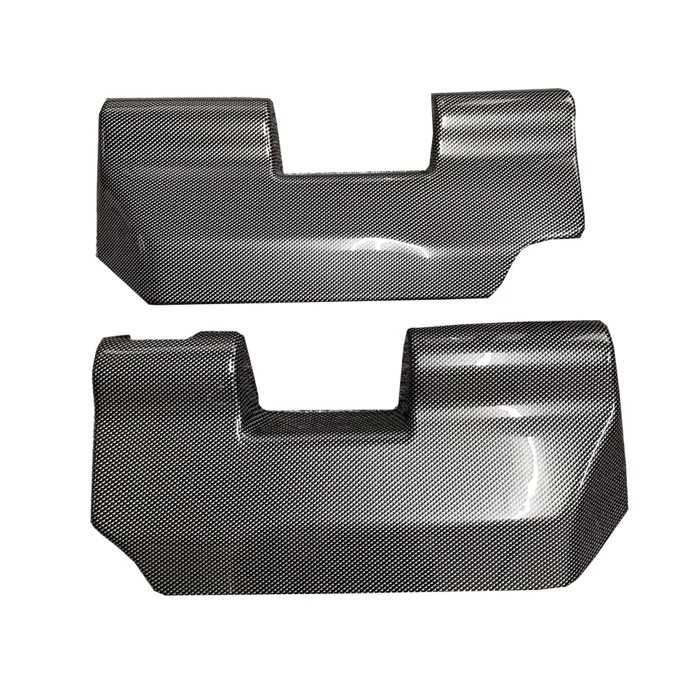 LC300 Carbon Fiber Rear Seat Anti-Kick Frame Protective Cover Panel for to yo ta Land Cruiser 300 2022 2023 2024 Accessories