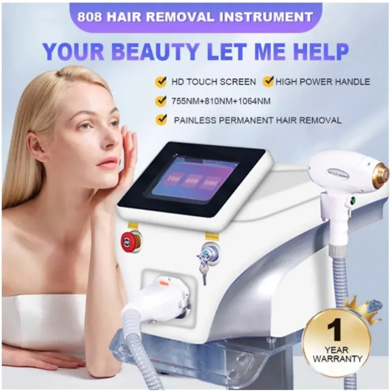 808nmDiode Laser Hair Removal 2000w Flash Depilator Pulses Permanent Laser Epilator Painless Hair Removal Home Use