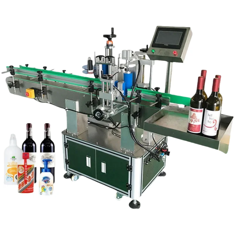 Automatic Sticker Labeling Machines for Shampoo Perfume Glass Jar Bottle Tin Can Coding Plastic Cans
