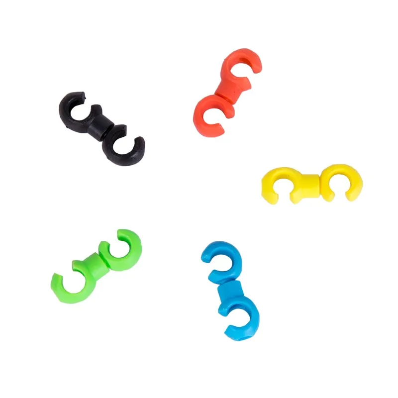 10pcs MTB Mountain Bike Road Bicycles Plastic handcuffs type buckle Brake Cable Pipe Line Deduction transmission Pipe Snap Clamp