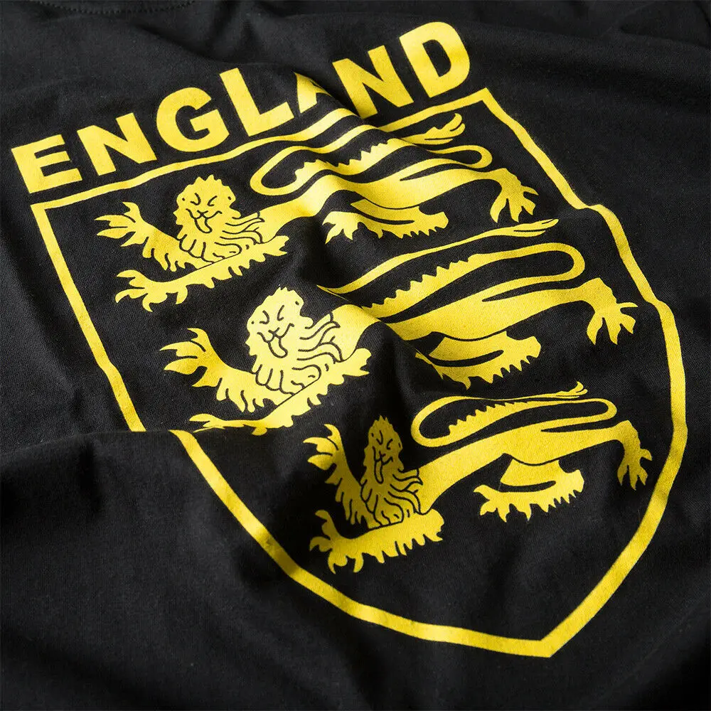 3 Lions England T-Shirt St George's Day Men's 100% Cotton Casual T-shirts Loose Top Size S-3XL