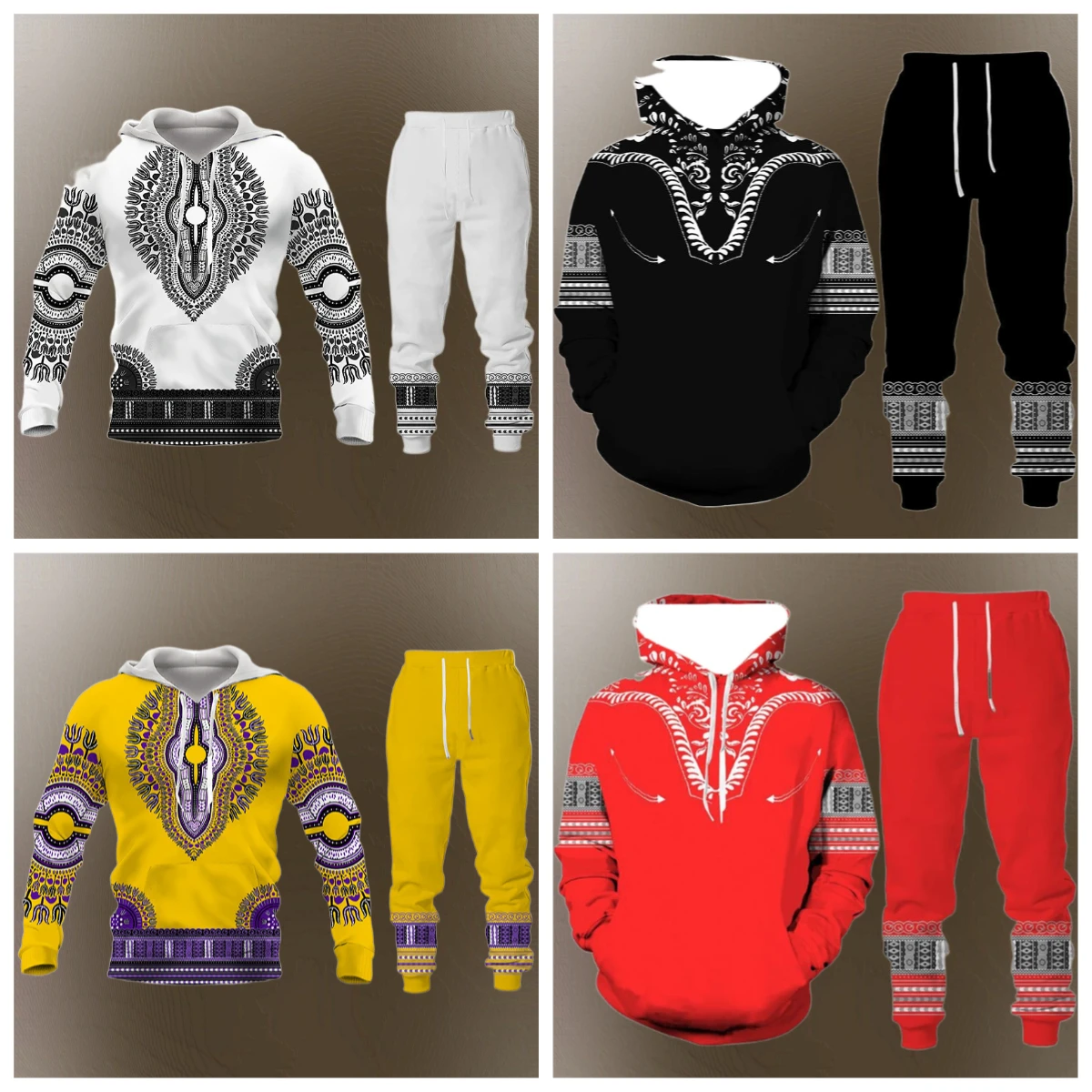 

2025 Winter and Autumn Hot Sale New 3D Printed Sweatpants and Hoodie Set Sportswear Men's Clothing Set Street Sportswear