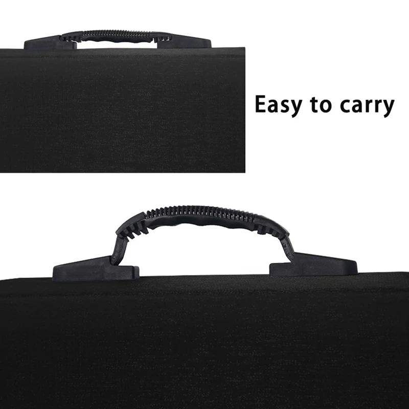 400 Capacity DVD Case CD Wallets Protective CD Storage Organizer Holder Booklet Album Box Binder (Black) 1 PCS