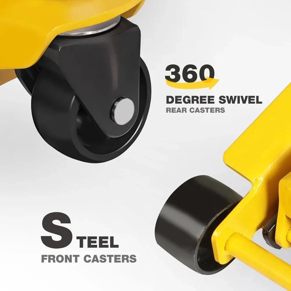 مقابس أرضية - مقبس أرضي منخفض 3.5 طن يرفع بسرعة رافعة السيارة الهيدروليكية مع مضخات مزدوجة، سعة 7700 رطل #3