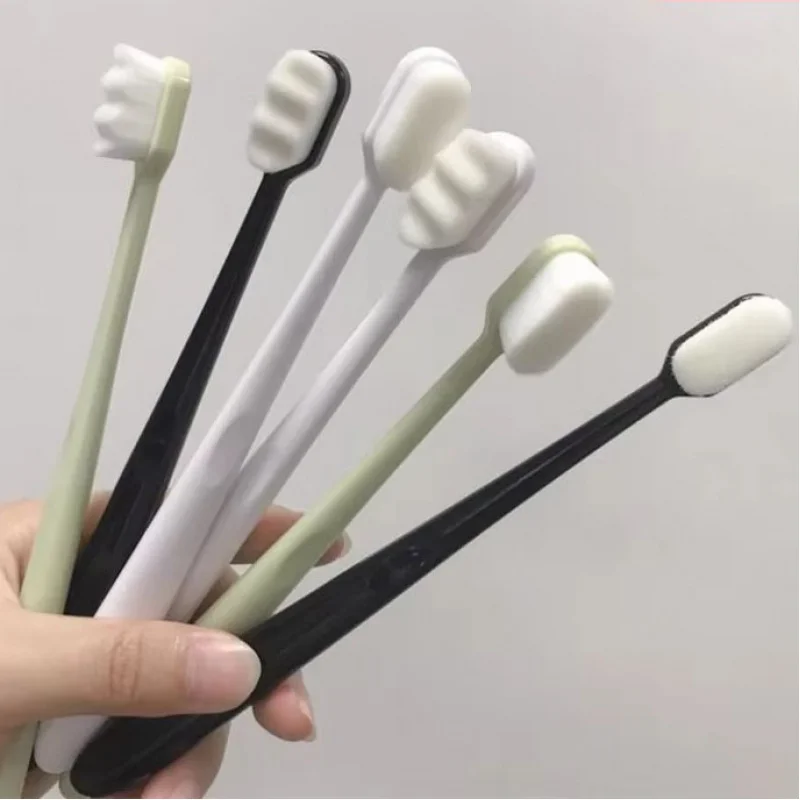 1/6/12Pcs Ultra-fine Soft Toothbrush Million Nano Bristle Adult Tooth Brush Teeth Deep Cleaning Portable Travel Dental Oral Care