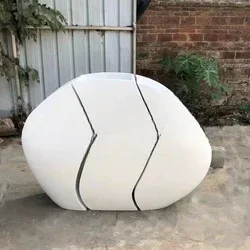 

#Nordic Style Modern Large Planter Set Vertical Fiberglass Plant Pots Set For Garden Ornaments Garden Supplies